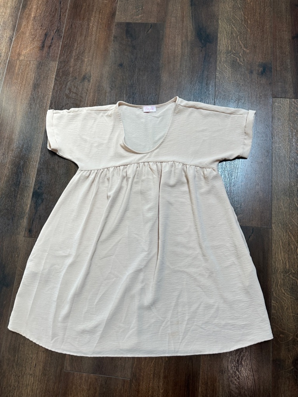 Pink Lily Cream Mini Dress